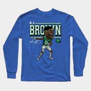 A.J. Brown Philadelphia Cartoon Long Sleeve T-Shirt